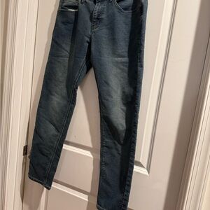 Men's Vintage Genes Black Denim Slim Jeans Size 32x30